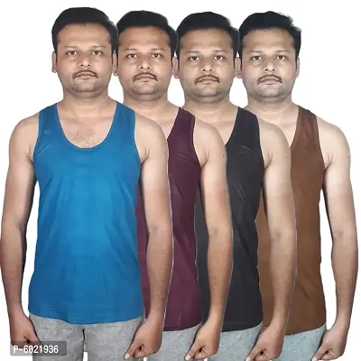 Men's Color Vests Pack Of 4