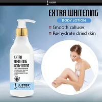 Luster Cosmetics Extra Whitening Body Lotion | Enriched With Coconut and Cocoa Butter |  Provides Even Skin Tone | For All Types of Skin -300ml(Pack of 2)-thumb1