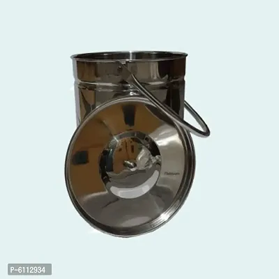 Fancy Steel Milk Container 5 Litres-thumb0
