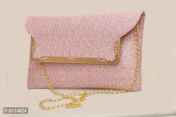 Elite Pink PU Party Wear Sling Bags For Women-thumb0