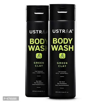 Ustraa Body Wash-Green Clay 200 ml (Pack of 2)