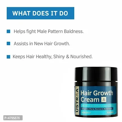 Ustraa Hair Growth Cream-100gm - For Male Pattern Baldness -Jump start hair growth with Onion Extracts - Prevents Hair fall, Restores hair growth.-thumb4