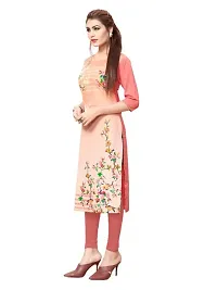 Multicoloured Crepe Printed Kurtas For Women-thumb2