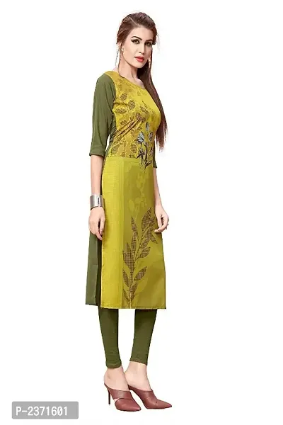 Multicoloured Crepe Printed Kurtas For Women-thumb5