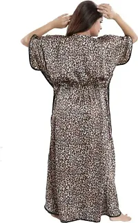 Womens Animal Print Kaftan Nighty - Night Gowns-thumb1