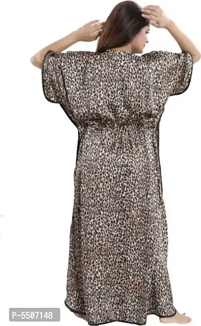 Womens Animal Print Kaftan Nighty - Night Gowns-thumb2