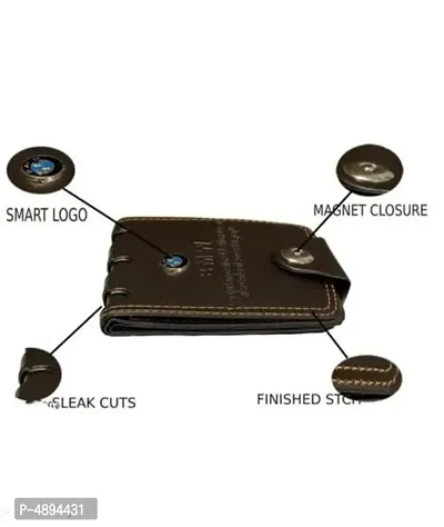 Stylish Brown Artificial Leather Wallet For Men And Boys-thumb5