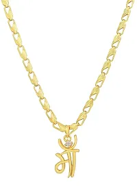 ELEGANT MAA PENDANT WITH CHARMING GOLD PLATED CHAIN-thumb1