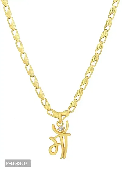 ELEGANT MAA PENDANT WITH CHARMING GOLD PLATED CHAIN-thumb2
