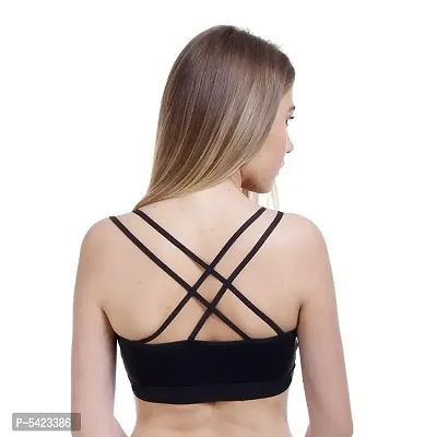 Womens Fancy Cross Back Sports Bra-thumb3