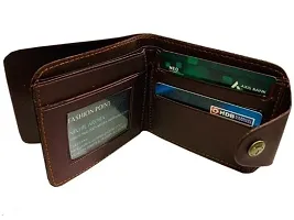 Fashlook Bi Fold Maroon Wallets For Men-thumb1