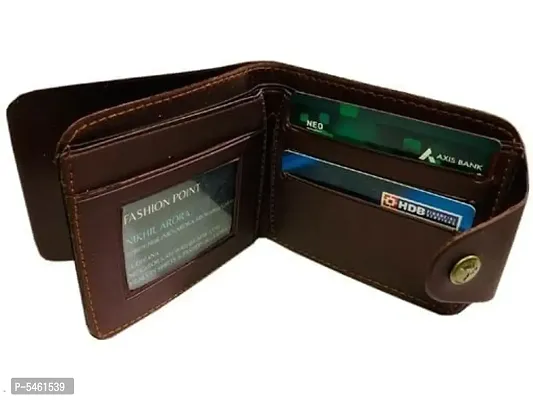 Fashlook Bi Fold Maroon Wallets For Men-thumb2