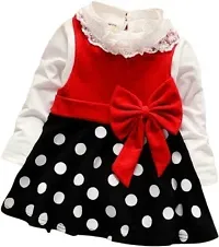 Stylish Beautiful Imported Fabric Frock For Girls-thumb2