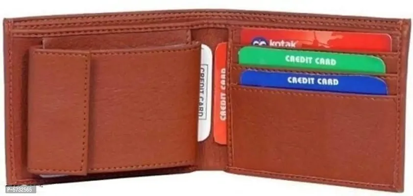 Trendy Leatherette Two-Fold Wallets For Men-thumb3