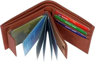 Trendy Leatherette Two-Fold Wallets For Men-thumb1