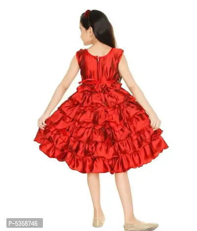 Latest Attractive Cotton Blend Frock For Girls-thumb2