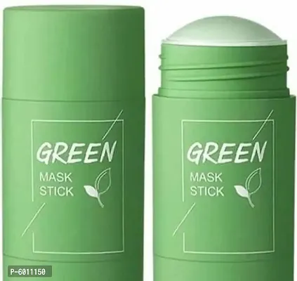 Green Tea Mask Stick for Face Purifying Clay Stick Mask For Deep Cleaning, Blackhead Remove for Men and Women Anti-Acne Oil C  (40 ml)-thumb4