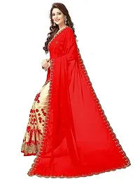 Red Georgette Embroidered Sarees For Women-thumb5
