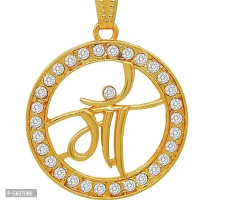 GOLD PLATED CHAINS WITH MAA PENDANT-thumb2