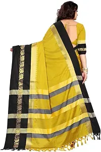 New Hathi Design Cotton Silk Jacquard Saree with Blouse piece-thumb1