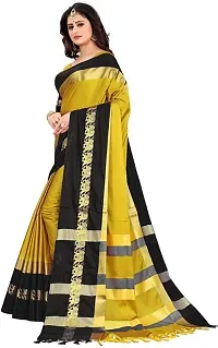 New Hathi Design Cotton Silk Jacquard Saree with Blouse piece-thumb2