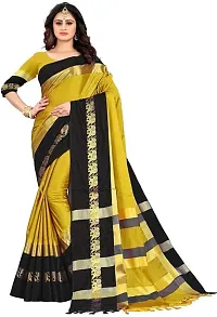 New Hathi Design Cotton Silk Jacquard Saree with Blouse piece-thumb3