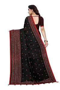 Trendy Jute Cotton Printed Mirror Work Saree With Blouse Piece-thumb3