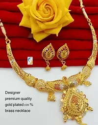 Trendy Gold Plated Necklace Set for Women-thumb1