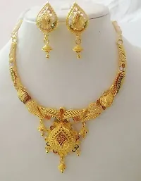 Trendy Gold Plated Necklace Set for Women-thumb2