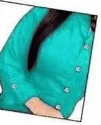 Turquoise Rayon Solid Kurtas For Women-thumb2