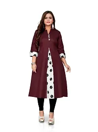 Womens Beautiful Khadi Cotton 3/4 Sleeve Kurta-thumb2