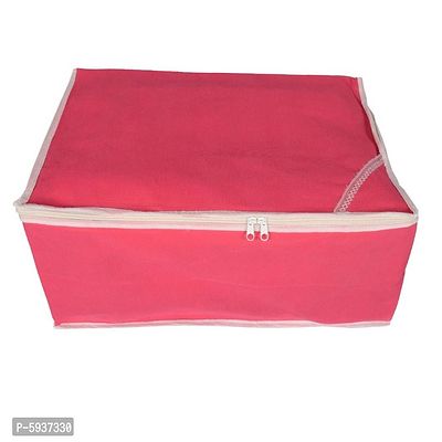 Red Fabric Self Pattern Organizers For Women-thumb2