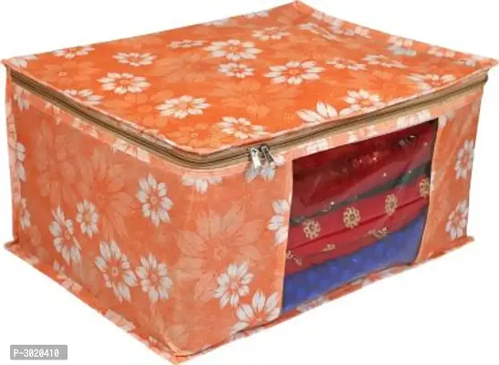 Orange Synthetic Printed Organizers For Women-thumb3