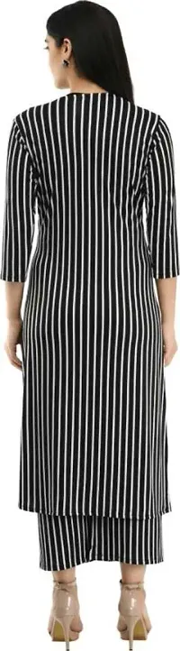 3 Piece Solid Top Striped Bottom with Removable Striped Shrug-thumb2