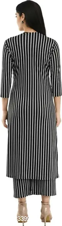 3 Piece Solid Top Striped Bottom with Removable Striped Shrug-thumb3