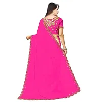 Pink Georgette Embroidered Sarees For Women-thumb2