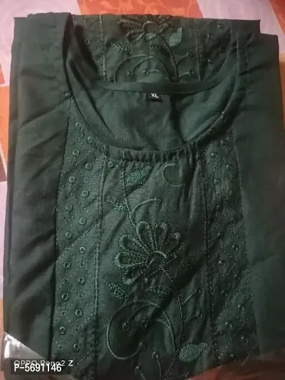 Cotton Embroidered Kurtas For Women-thumb2