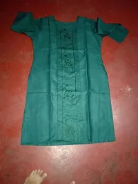 Cotton Embroidered Kurtas For Women-thumb2