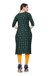 Womens Printed Full-Stitched Crepe Straight Kurti (Combo Pack Of 2)-thumb2