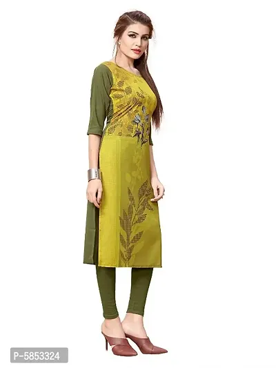 Multicoloured Crepe Digital Printed Kurtas For Women-thumb2