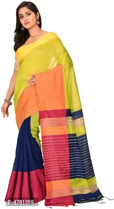 Latest Attractive Cotton Silk Woven Saree with Blouse piece-thumb4