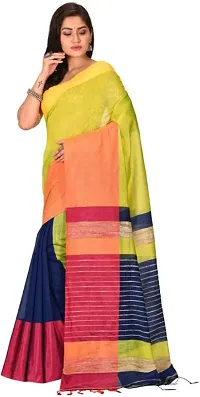 Latest Attractive Cotton Silk Woven Saree with Blouse piece-thumb1