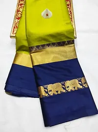 Womens Cotton Silk Saree with Blouse Piece-thumb1
