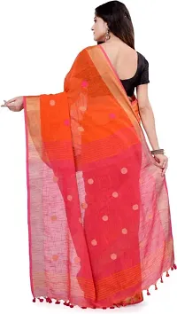 Stylish Handloom Attractive Hand Woven Linen Saree With Blouse Piece-thumb2