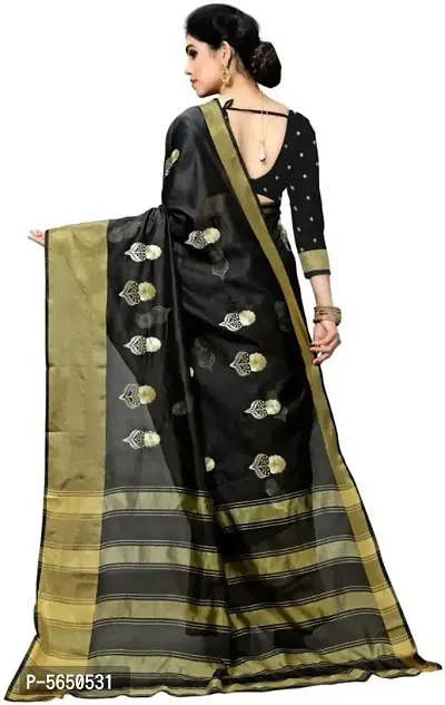 Combo of 2 Cotton Silk Dailywear and Partywear sarees with Blouse Piece-thumb3