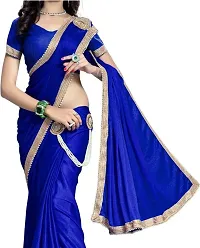 Designer Ready To Wear Embellished Saree with Blouse Piece-thumb2