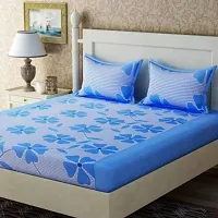 polycotton double  bedsheet with two pillow covers-thumb2