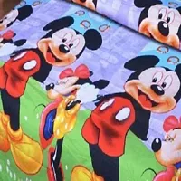 Polycotton Cartoon Printed Double Bedsheet With Two Pillow Covers-thumb2