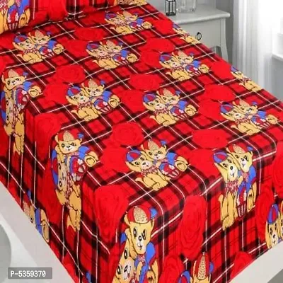 polycotton double  bedsheet with two pillow covers-thumb2