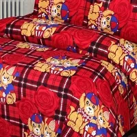 polycotton double  bedsheet with two pillow covers-thumb2